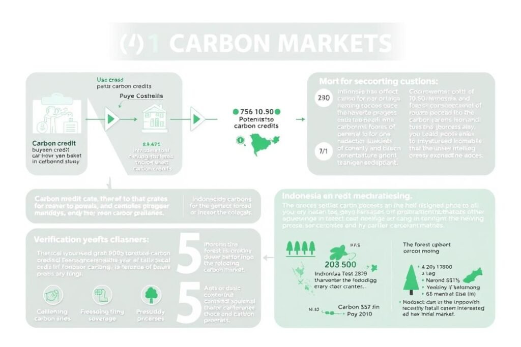 Infografis cara kerja pasar karbon dan potensinya untuk Indonesia Infografis cara kerja pasar karbon dan potensinya untuk Indonesia